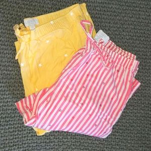 Love by GAP 2 pairs long PJ pants